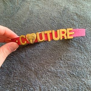 COUTURE Pink Dog Collar